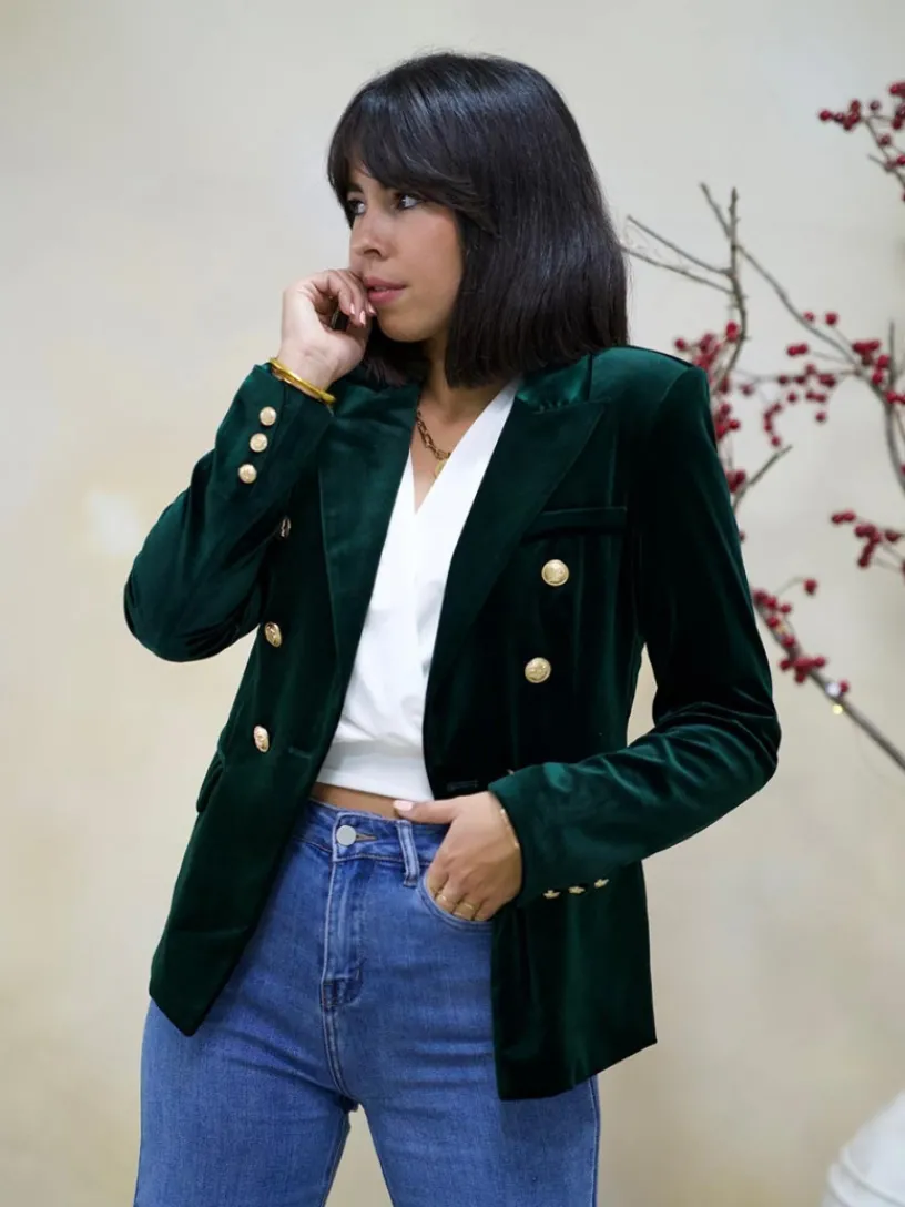 Abrigos Y Chaquetas | Chaquetas De Mujer-Mariquita Trasquilá BLAZER TERCIOPELO