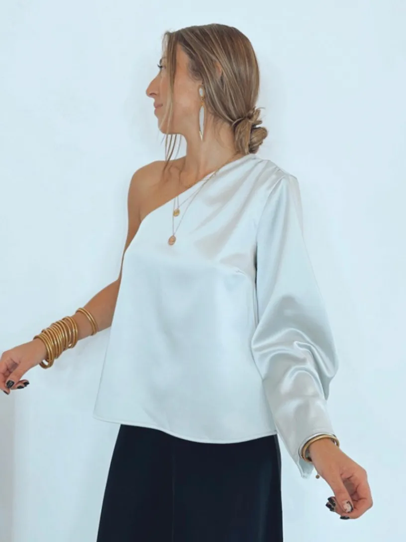 Blusas Y Camisas De Mujer | Blusas Y Tops De Fiesta-Mariquita Trasquilá BLUSA ASIMETRICA GLAM