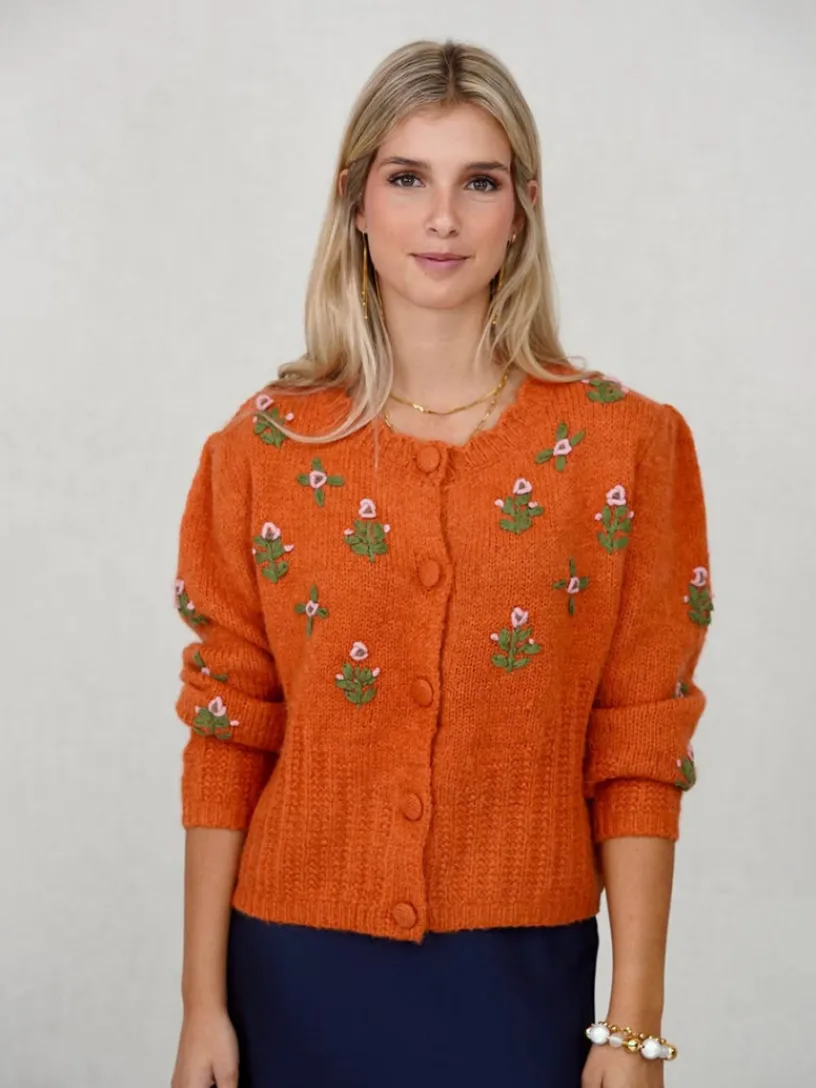 Jerséis Y Sudaderas De Mujer | Abrigos Y Chaquetas-Mariquita Trasquilá CARDIGAN FLORECILLAS