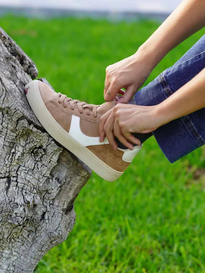 Street Style-Mariquita Trasquilá DEPORTIVAS BASIC BICOLOR BeigeTostado