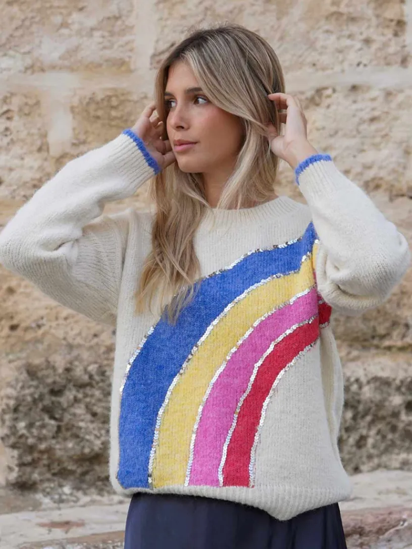 Jerséis Y Sudaderas De Mujer-Mariquita Trasquilá JERSEY RAINBOW