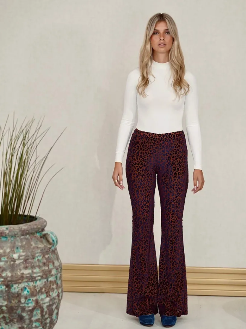 Pantalones De Mujer | Pantalones De Fiesta-Mariquita Trasquilá PANTALON FLARE LEOPARD