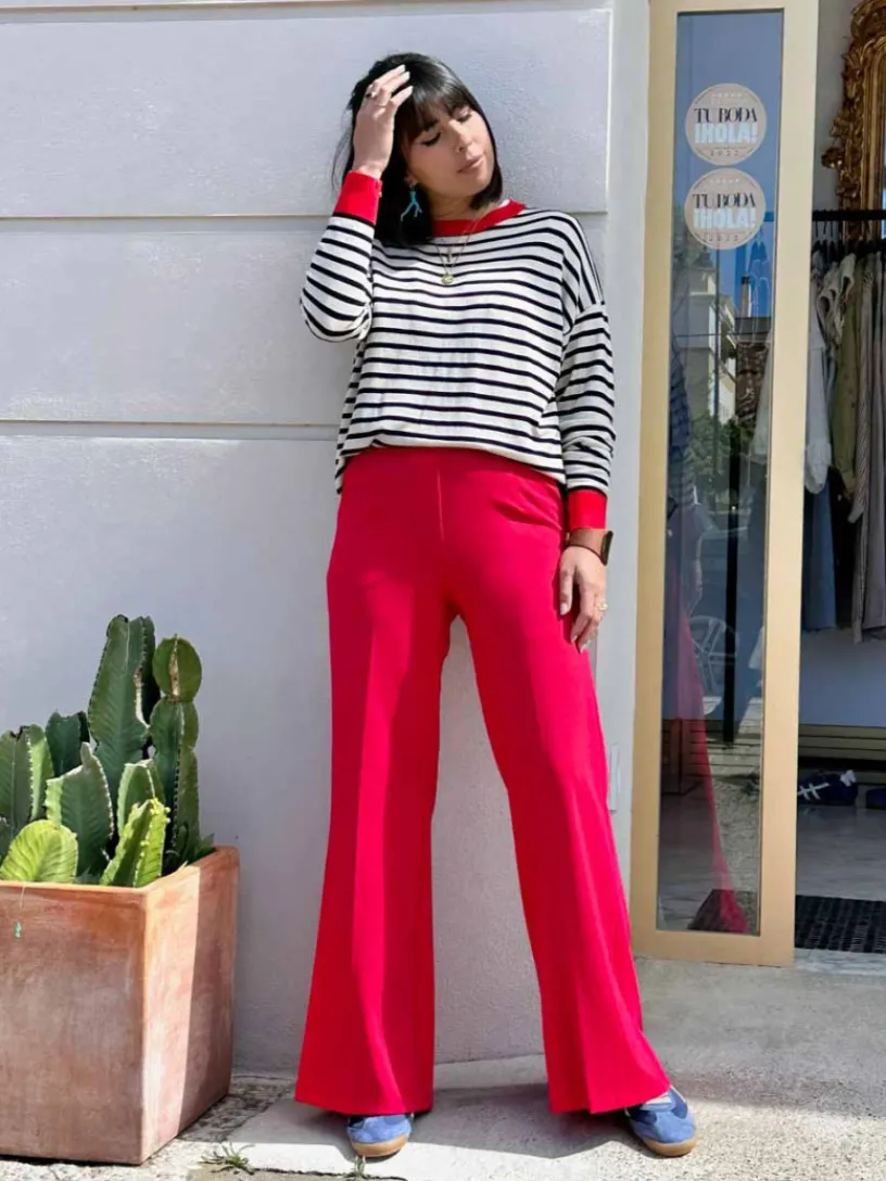 Pantalones De Mujer-Mariquita Trasquilá PANTALON PALAZZO ANOUK