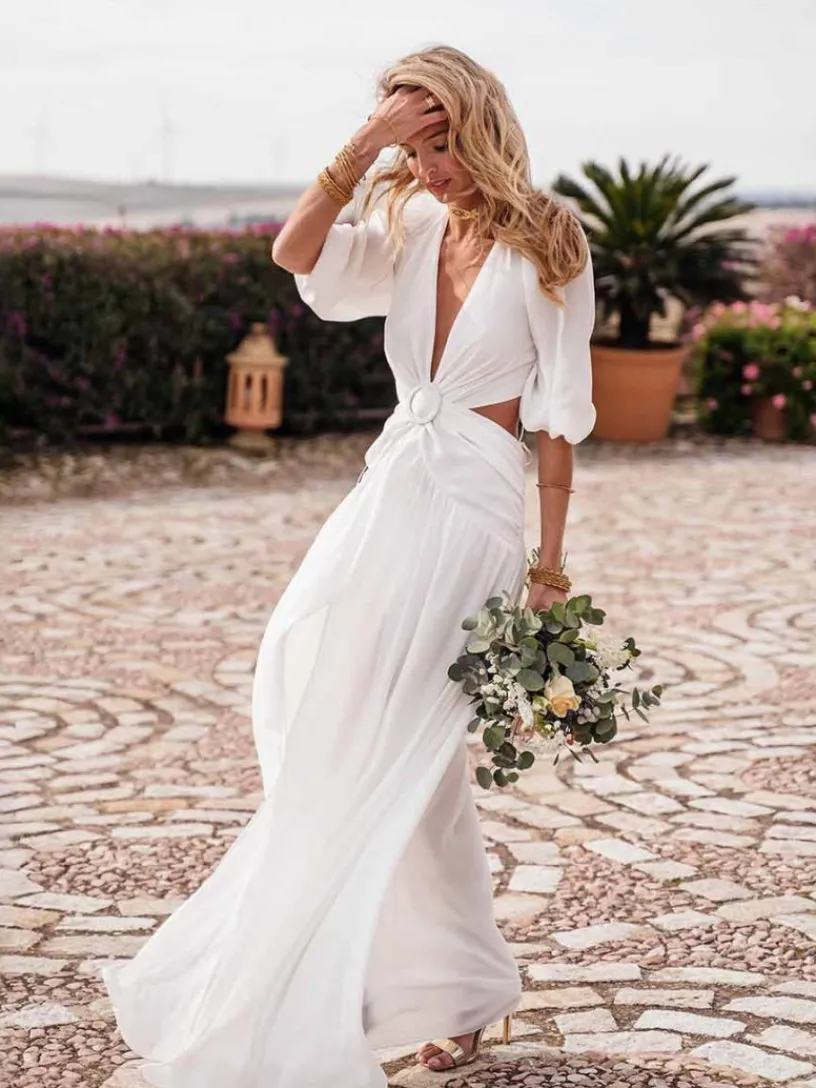 Vestidos De Novia | Vestido De Puesta De Largo-Mariquita Trasquilá VESTIDO BAELO CLAUDIA Blanco