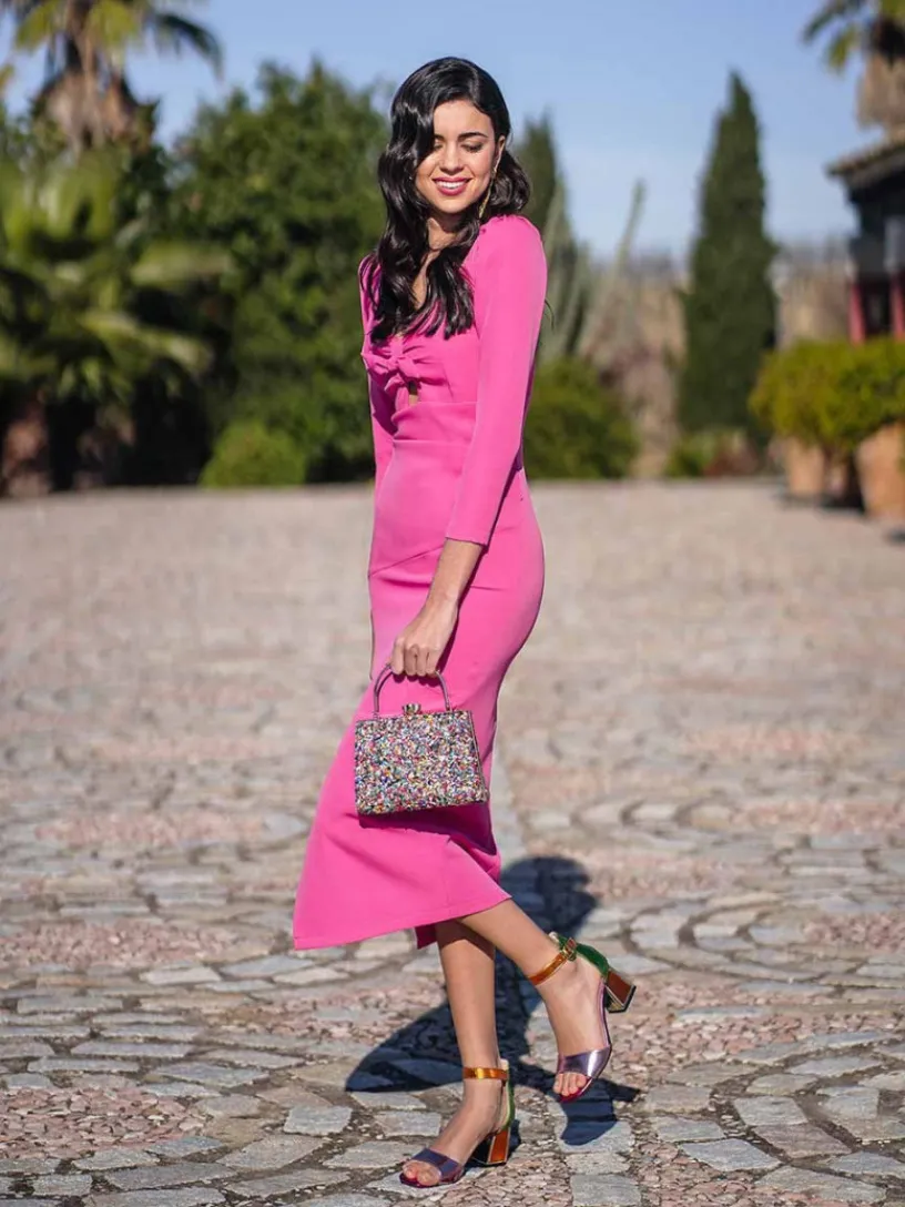 Vestidos Invitadas Boda De Día | Vestidos De Graduación-Mariquita Trasquilá VESTIDO TANGUILLO Fucsia